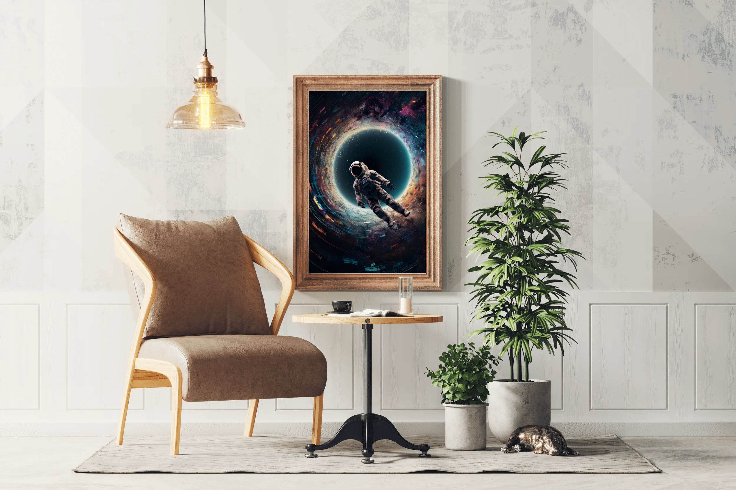 Astronaut Encountering a Black Hole Wall Art - beink online art store