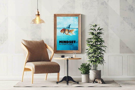 Mindset is Everthing Motivational Wall Art - beink online art store