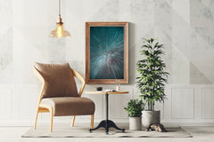 Splash of Hyperspace Lines Abstract Wall Art