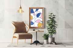 Colorful Lines Poster Wall Art