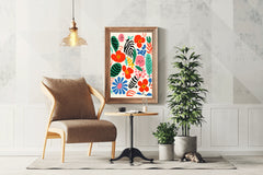 Colorful Floral Painting Art