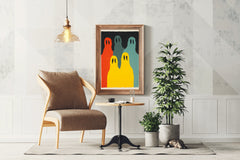 Ghostly Gathering - Haunting Appearance of the Figures Wall Art