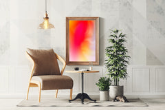 Fire Color Background Abstract Wall Art