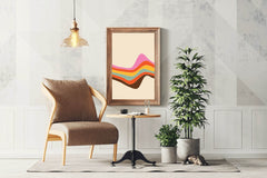Colored Line Drawing Wall Art - beink online art store