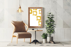 Painting Yellow Cubes Wall Art