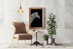 Zebra Black & White Wall Art