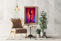 Guitarist In Concert Wall Art