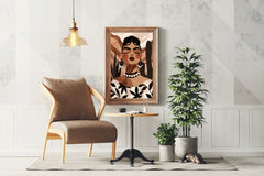 Painting of Fashionable African Women Wall Art