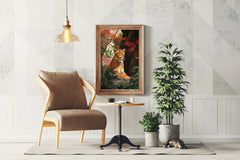 Watercolor Painting of Tiger Wall Art