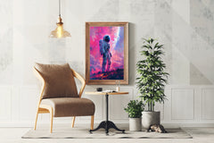 An astronaut in the space wall art - beink online art store