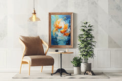 Goldfish Swimming Painting