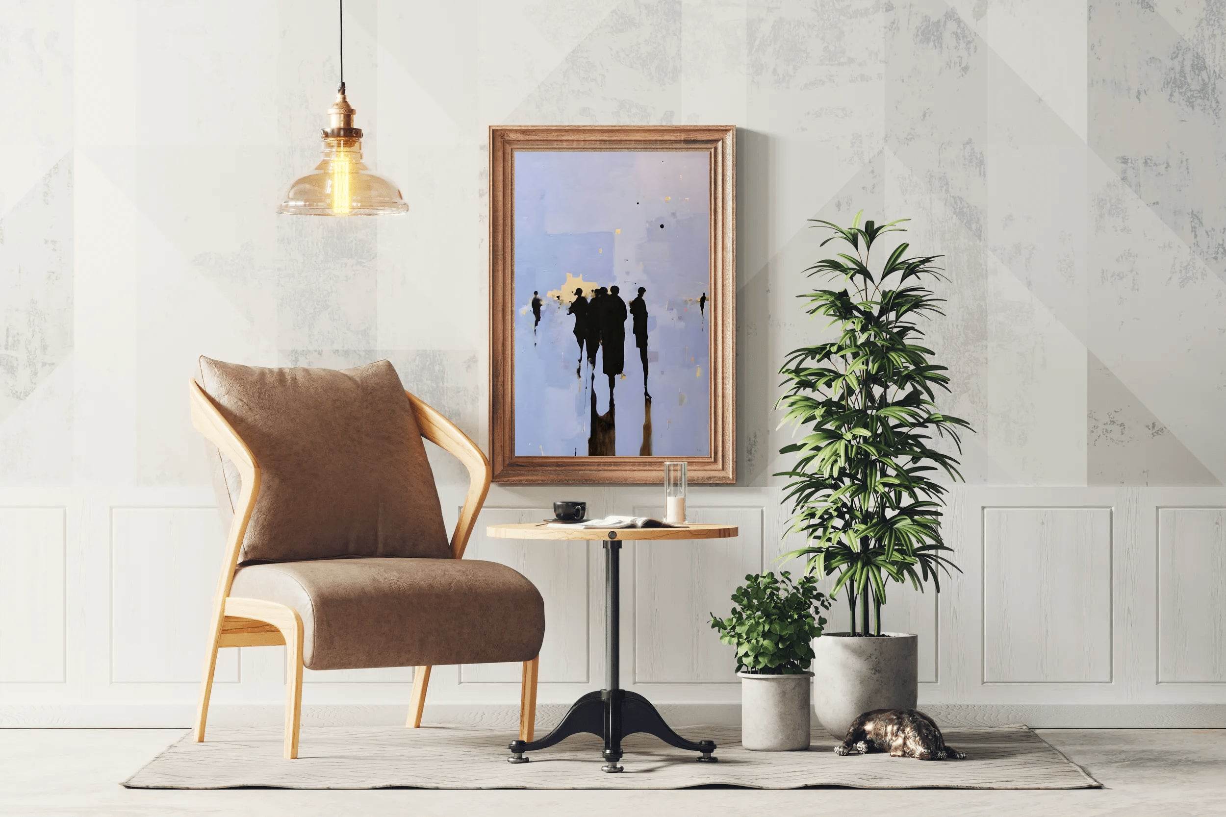 Cityscape Reflections Modern Wall Art - beink online art store