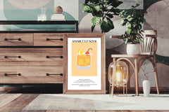 Whiskey Amaretto Sour Wall Art