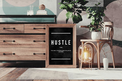 Hustle Verb Motivational Wall Art - beink online art store