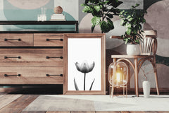 Tulip Black & White Wall Art