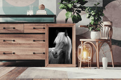 Icelandic Horse Black & White Wall Art