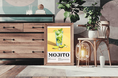 Glass of Mojito Cocktail Wall Art