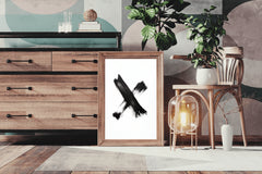 Black Marker Graffiti Symbol Wall Art