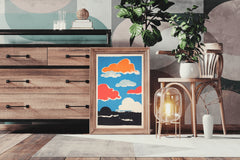 Colorful Clouds Painting Wall Art