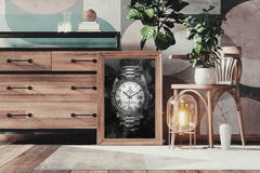 Rolex Watch With Dark Background Wall Art