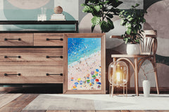 Vibrant Beach Daydream Modern Wall Art