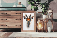 Watercolor Deer Animal Wall Art