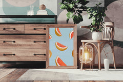 Drawing Orange Slices Wall Art