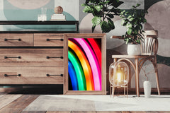 Multicolor Lines Abstract Wall Art