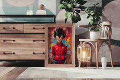 Painting of Vegeta-The Dragon Ball Anime