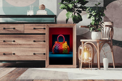 Colorful Knitted Bag Wall Art