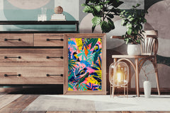 Tropical Vibrant Aviary Wall Art