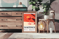 Red Martinez cocktail Wall Art