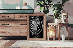 Zebra Black & White Wall Art