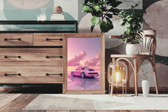 Porsche911 Pink Wall Art