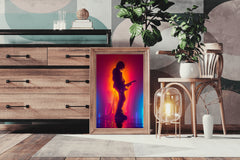 Guitarist In Concert Wall Art