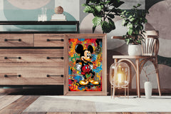 Watecolor Mickey Mouse Wall Art