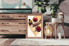 Glass of Champagne and Wine Wall Art