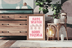 Save Water Drink Wall Art