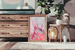 Smooth Long Run Elegent Brush Strokes Abstract Wall Art