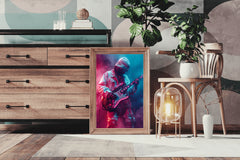 Black Guitarist Wall Art