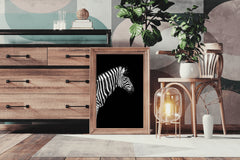 Zebra Black & White Wall Art