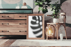 Zebra Footprint Black & White Wall Art