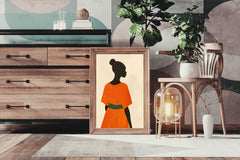 Black Women Textured Wall Art