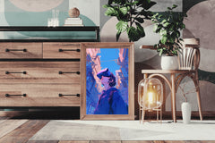 Anime Character with Virtual Reality Glasses Wall Art