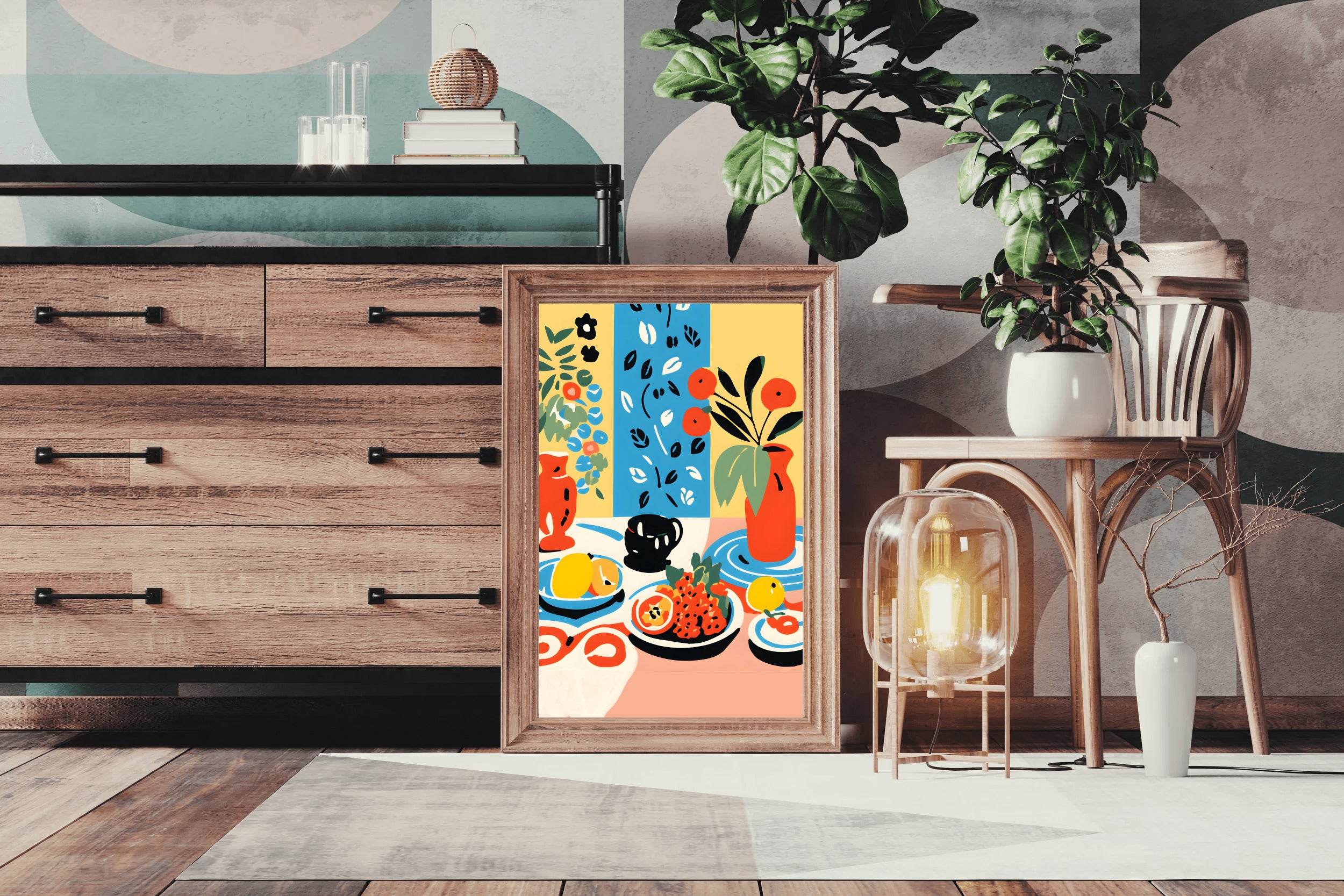 Fruit And Flower Painting Wall Art - beink online art store