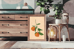 Fruit Tree Branch With Oranges Wall Art