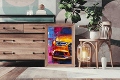 Mustang With LED Lights Wall Art