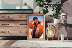 Anime Style Man portrait  Wall  Art