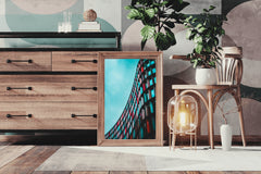 Slightly Curved Building Abstract Wall Art