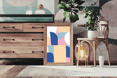 Abstract Geometric Shapes Wall Art